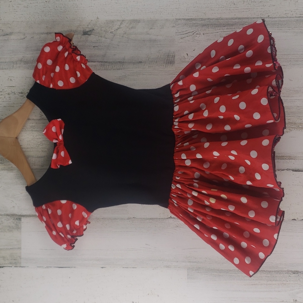 Minnie Mouse dress built in bodysuit Size Large